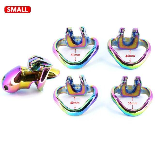 Metall keuschheitskäfig Rainbow HT V3 Small - Image 6