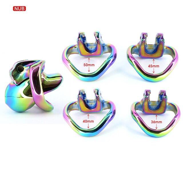 Metall peniskäfig Rainbow HT V3 Nub - Image 15
