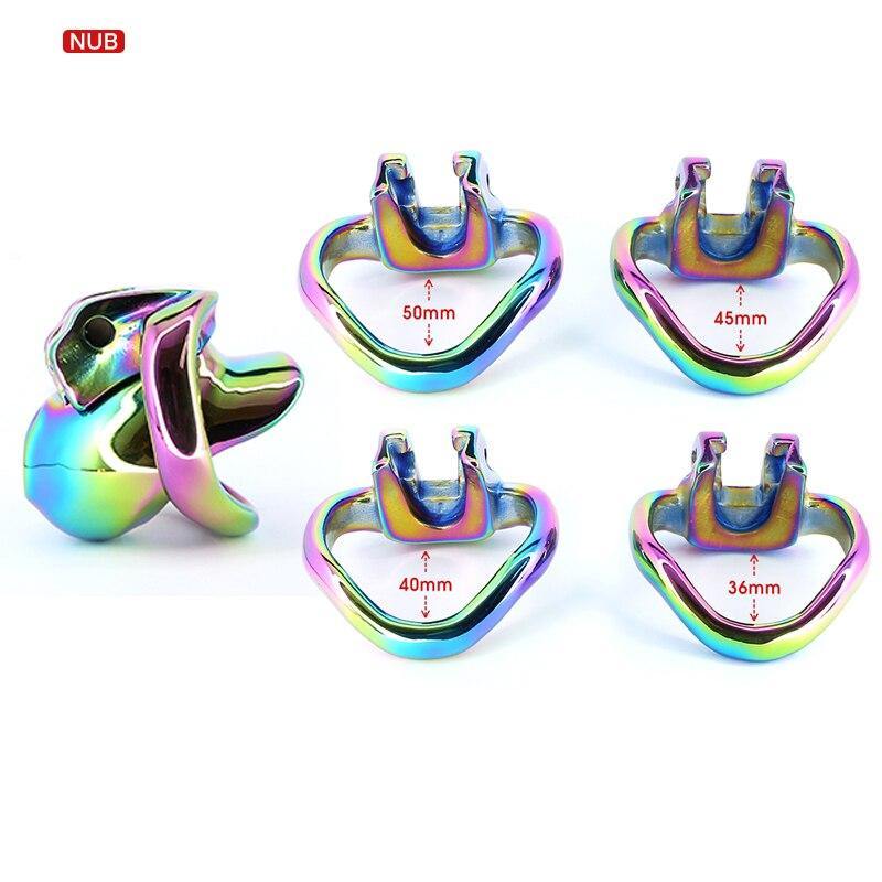 Metall peniskäfig Rainbow HT V3 Nub - Image 7