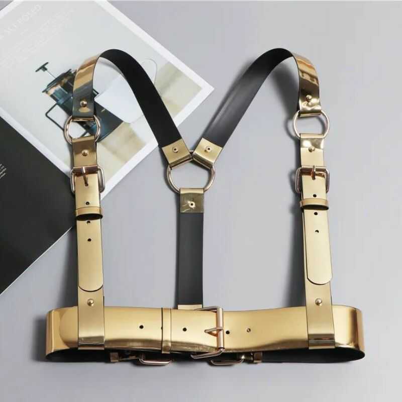 BDSM Harness Silberfarben - Image 3