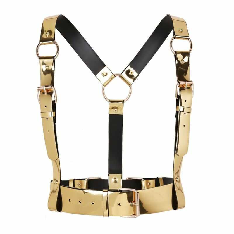 BDSM Harness Silberfarben - Image 4