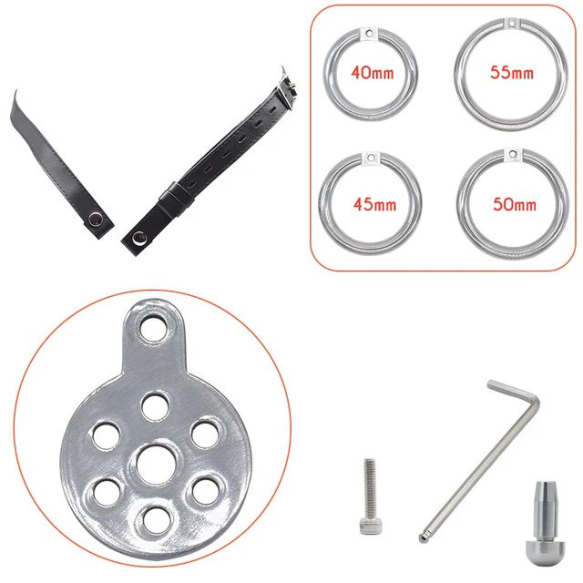 Nano-Metall-Keuschheitskäfig mit Harnröhren-Plug - Image 17