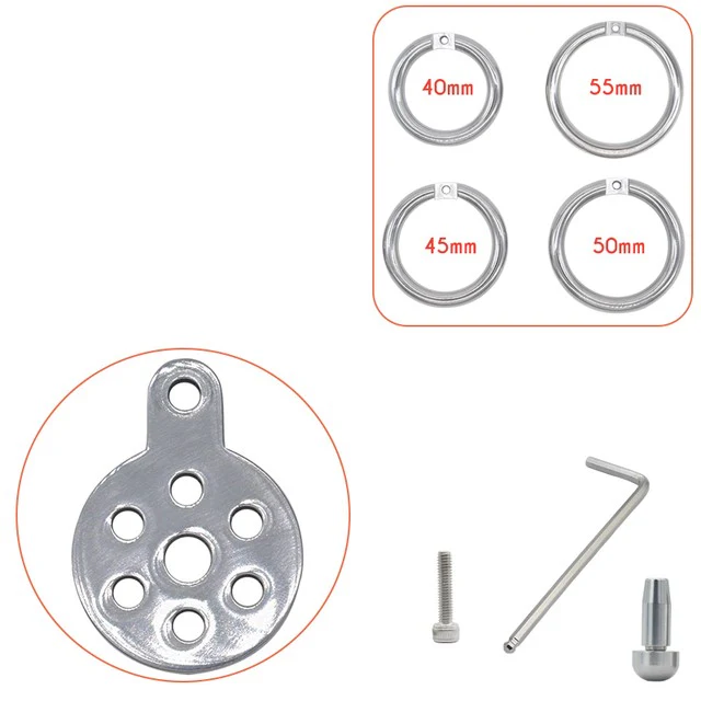 Nano-Metall-Keuschheitskäfig mit Harnröhren-Plug - Image 18