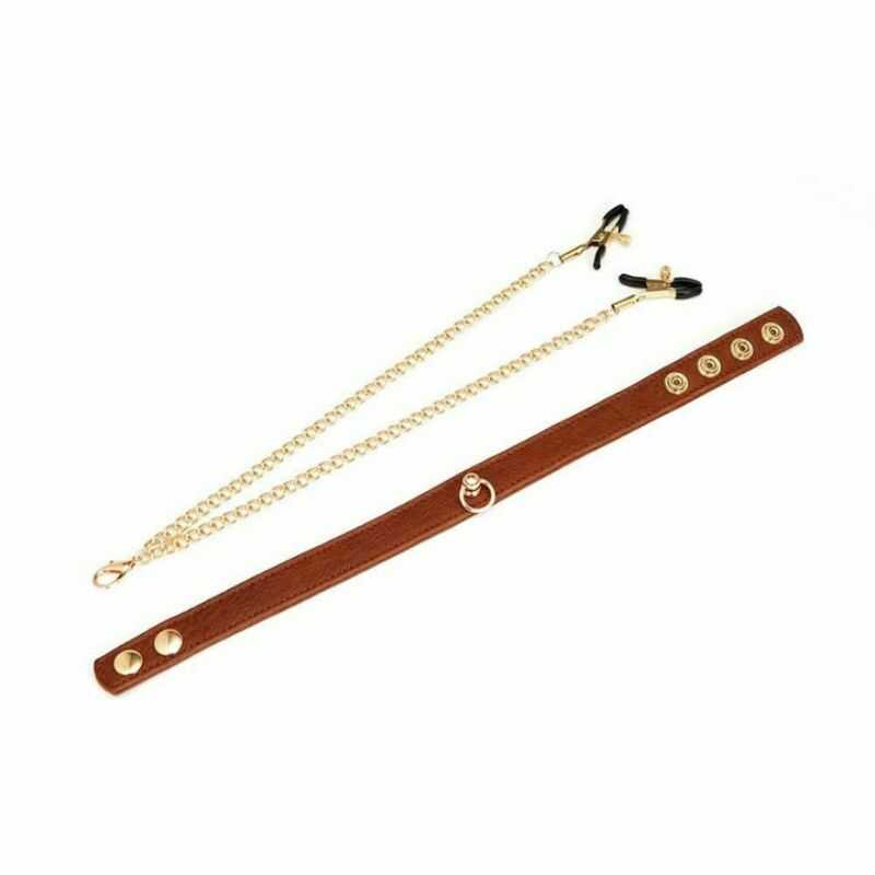 Vintage Nippelklemmen Halsband BDSM - Image 3