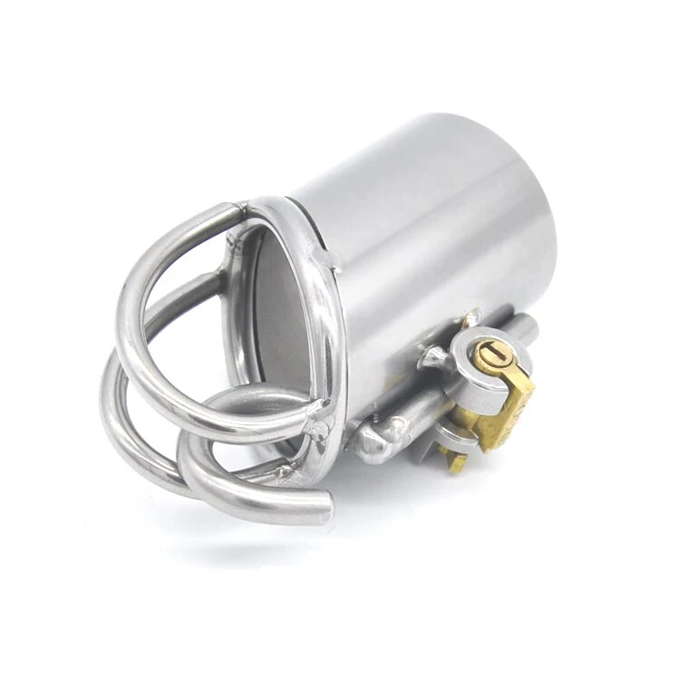 Peniskäfig aus Metall für Frenum oder Prince Albert Piercing Rohr 33mm A215