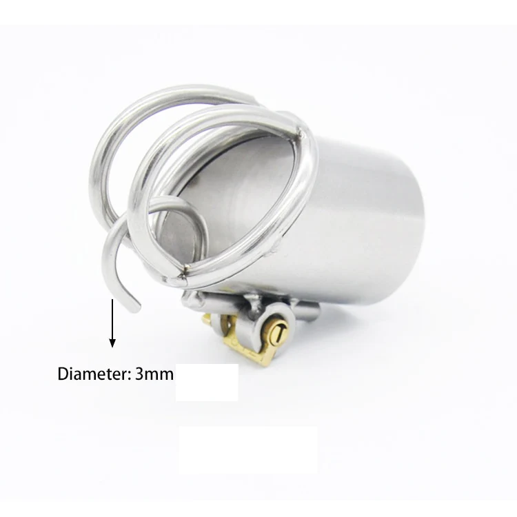 Peniskäfig aus Metall für Frenum oder Prince Albert Piercing Rohr 33mm A215 - Image 2
