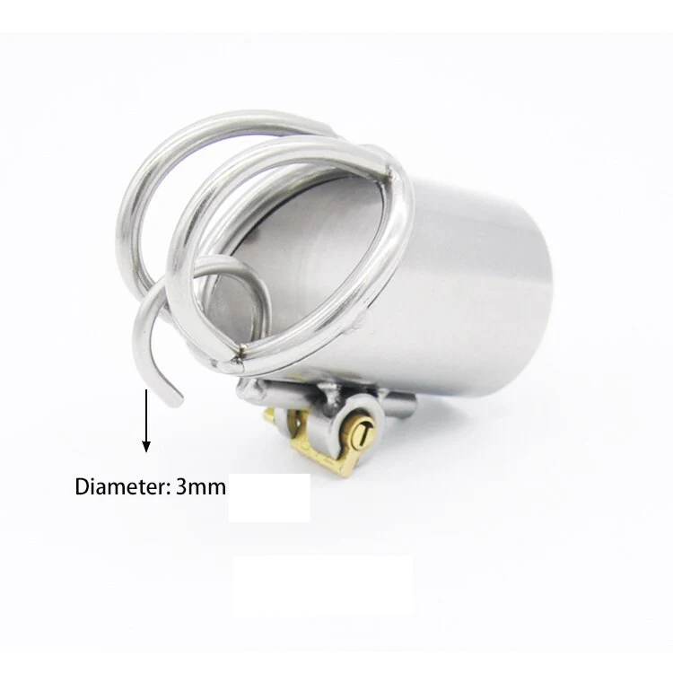 Peniskäfig aus Metall für Frenum oder Prince Albert Piercing Rohr 33mm A215 - Image 7