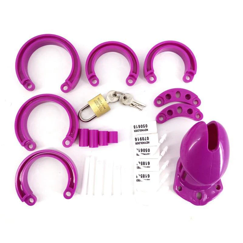 Plastik Keuscheitskäfig Mann - GB6000 lila - Image 4