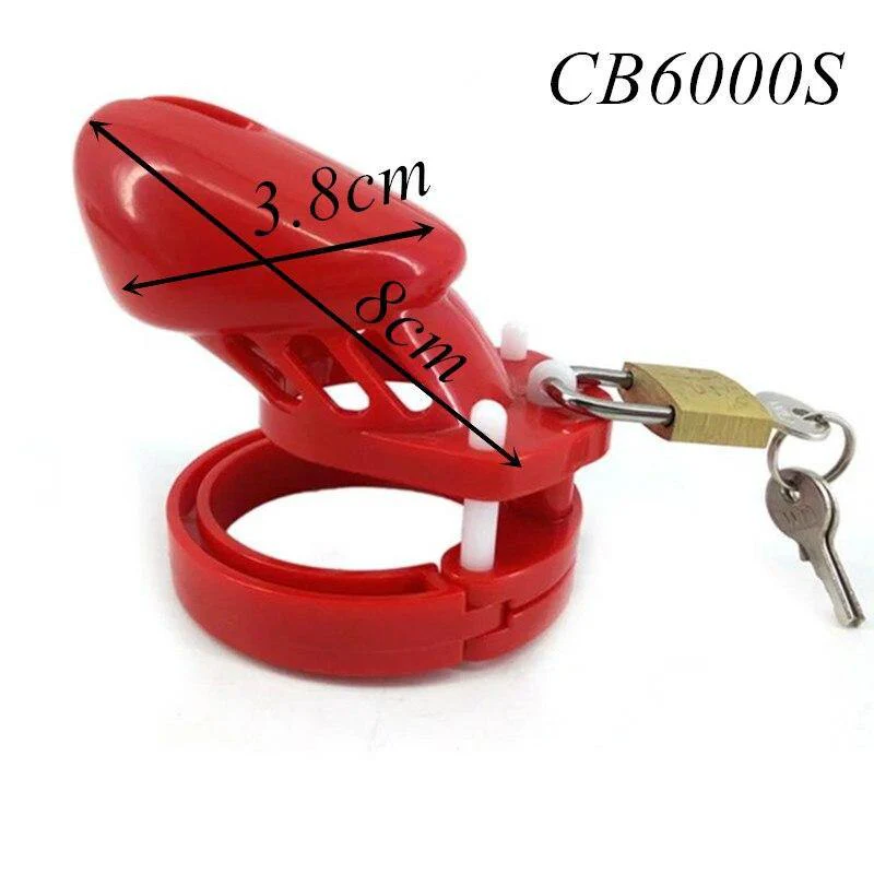 Plastik Keuscheitskäfig Mann - GB6000 Rot - Image 3
