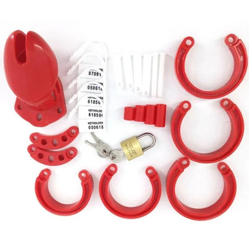 Plastik Keuscheitskäfig Mann - GB6000 Rot - Image 4