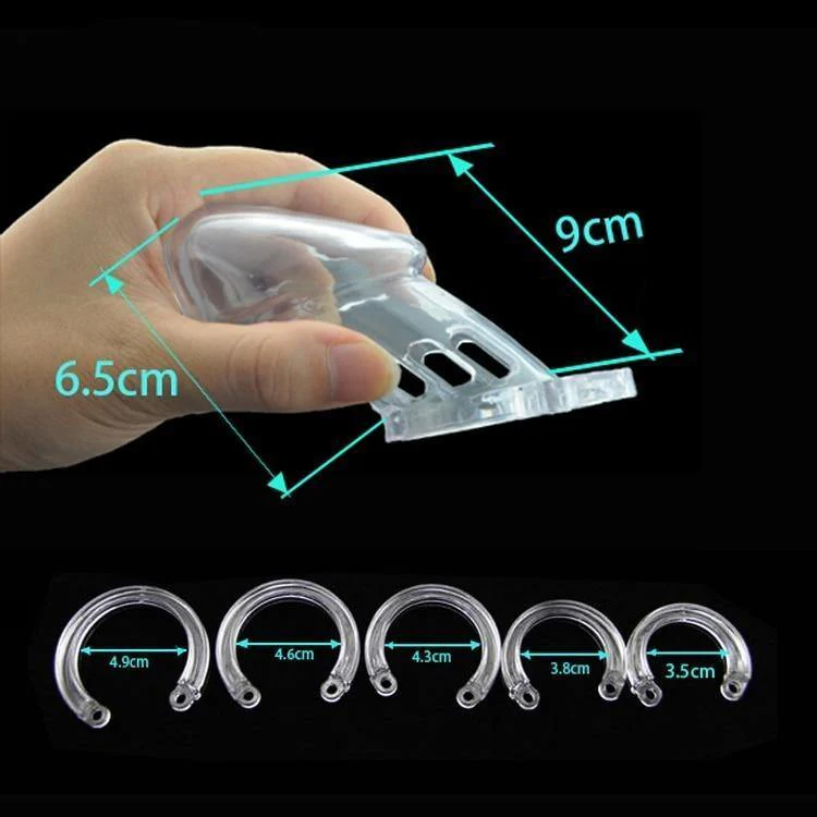 Plastik Keuschheitskäfig Mann - GB6000S Transparent - Image 6