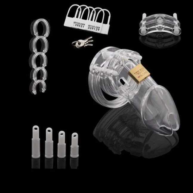 Plastik Keuschheitskäfig Mann - GB6000S Transparent - Image 8