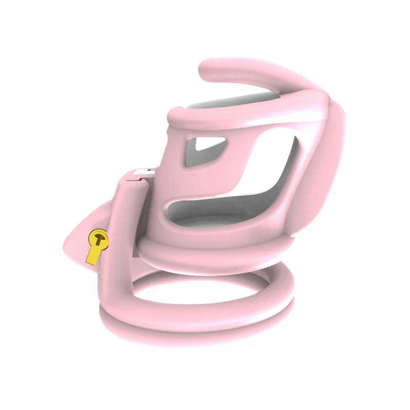 Plastik Keuschheitskäfig Mann - Pink Hole - Image 2