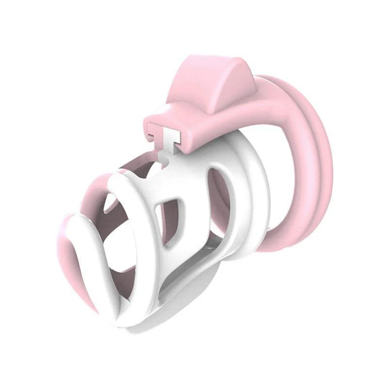 Plastik Keuschheitskäfig Mann - Pink Hole - Image 3