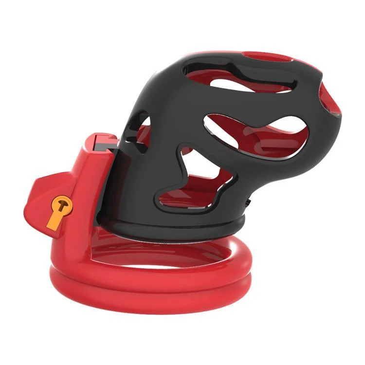Plastik Peniskäfig Mann 3D printed - Red fire