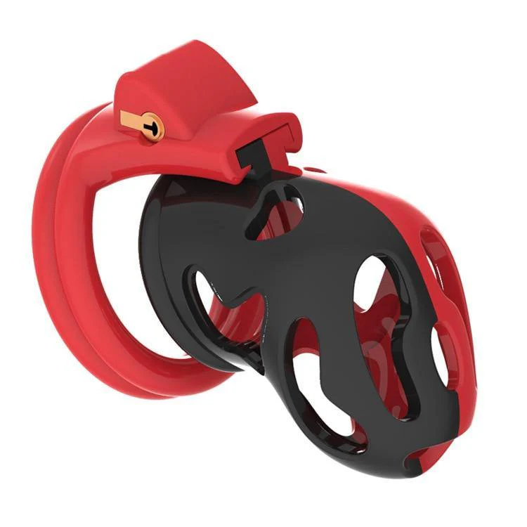 Plastik Peniskäfig Mann 3D printed - Red fire - Image 3