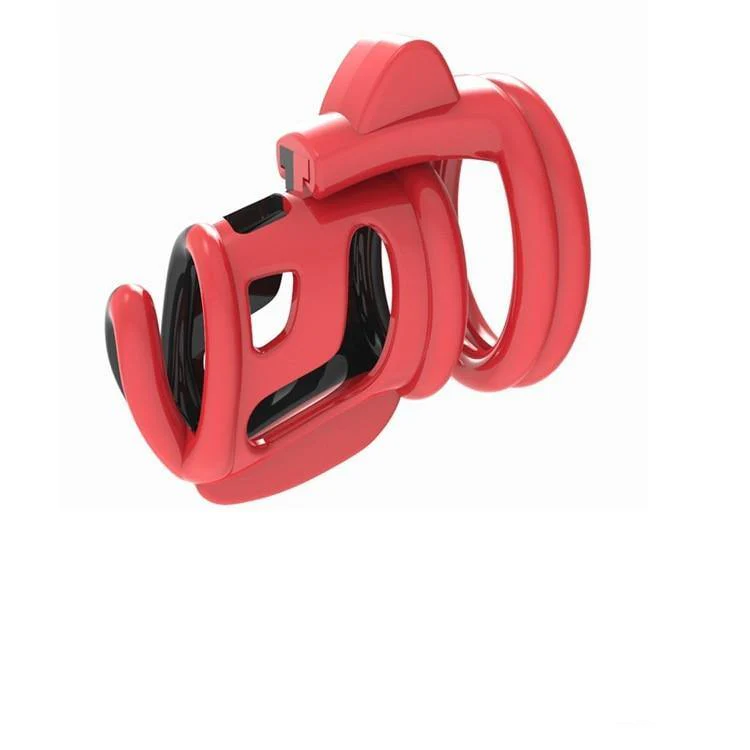 Plastik Keuschheitskäfig 3D printed - Short Red - Image 2