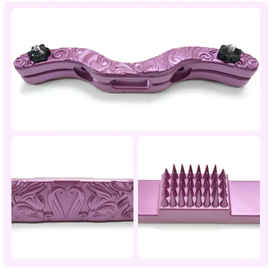Sinnliche Pink-lila Sissy BDSM Testikel CBT Spitzen-Humbler - Image 7