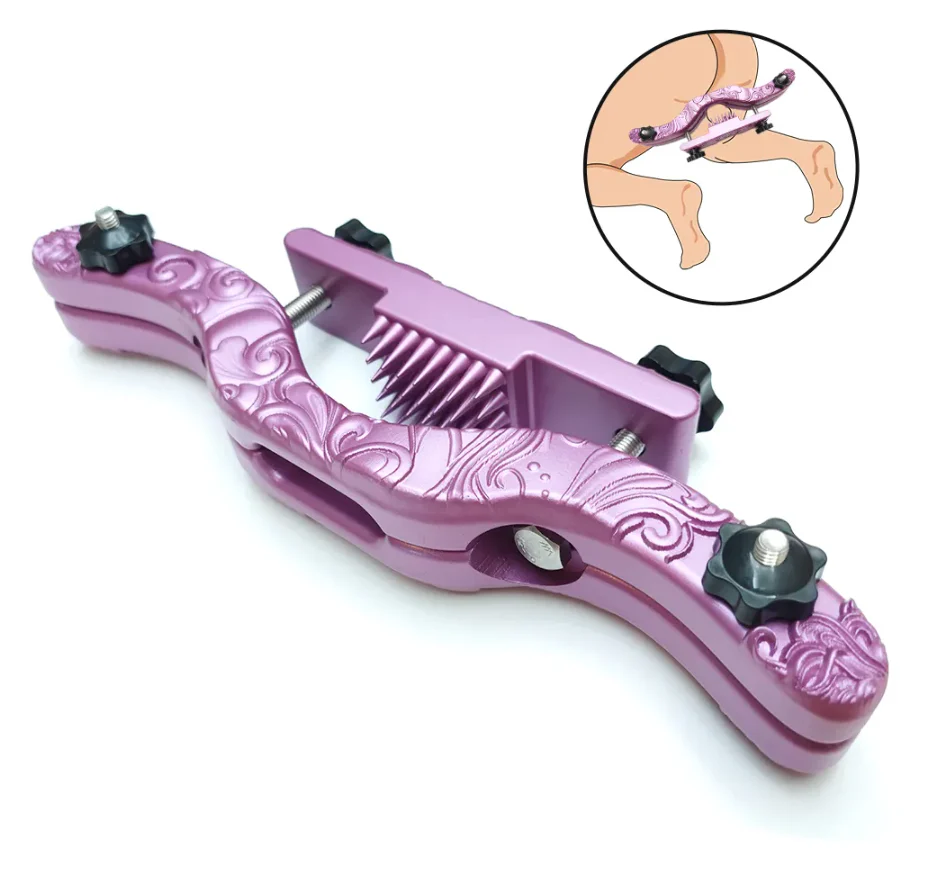 Sinnliche Pink-lila Sissy BDSM Testikel CBT Spitzen-Humbler - Image 9