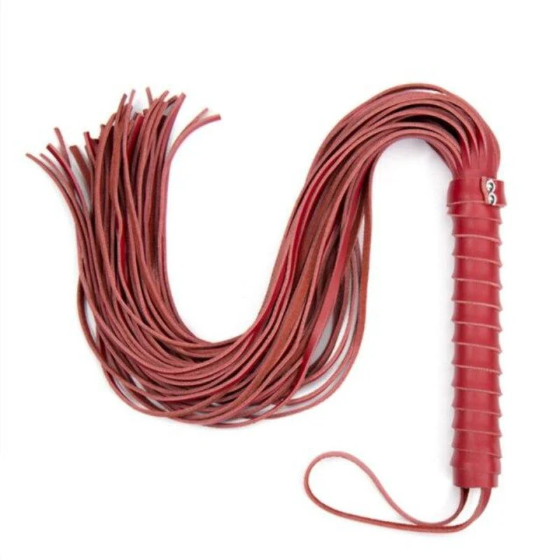 Rotes Leder Bdsm Peitsche