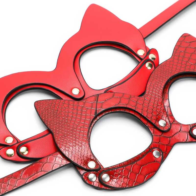 Rote Luxusbdsmmaske - Image 6