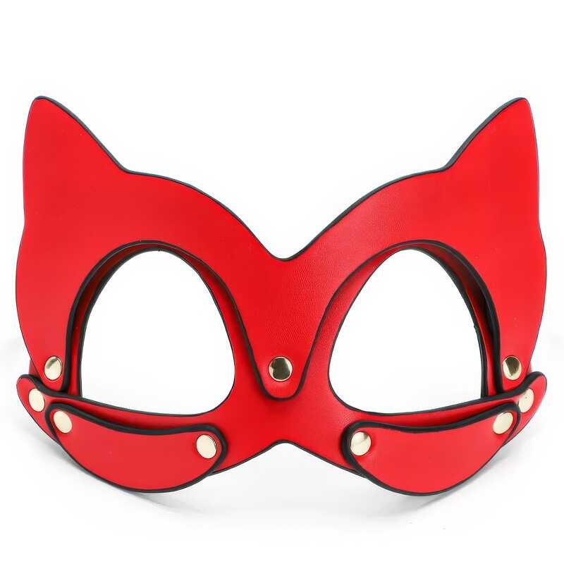 Rote Luxusbdsmmaske - Image 9