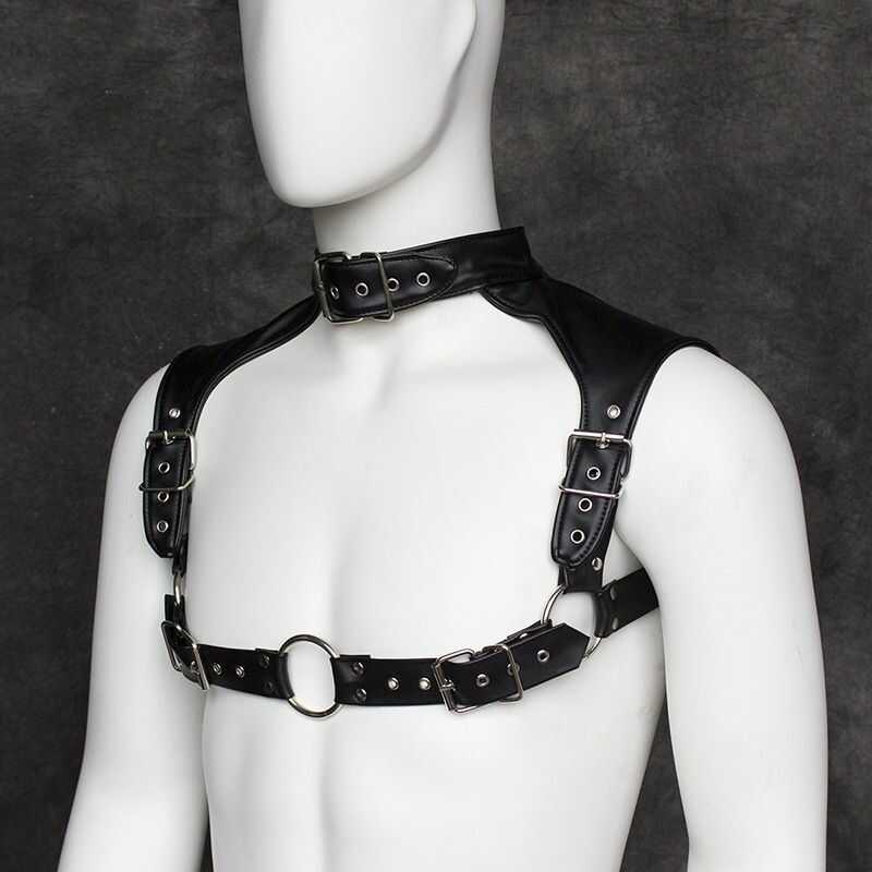 Torsoharness Und Halsband Für Herren BDSM - Image 3