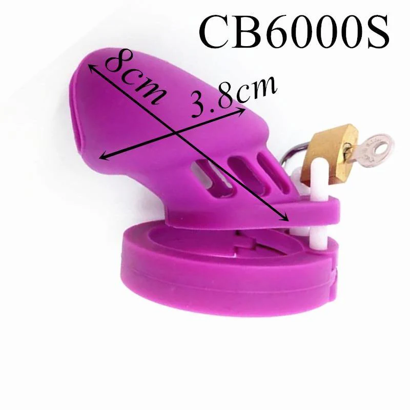 Silikon Keuschheitskäfig Mann - GB6000S Purple - Image 3