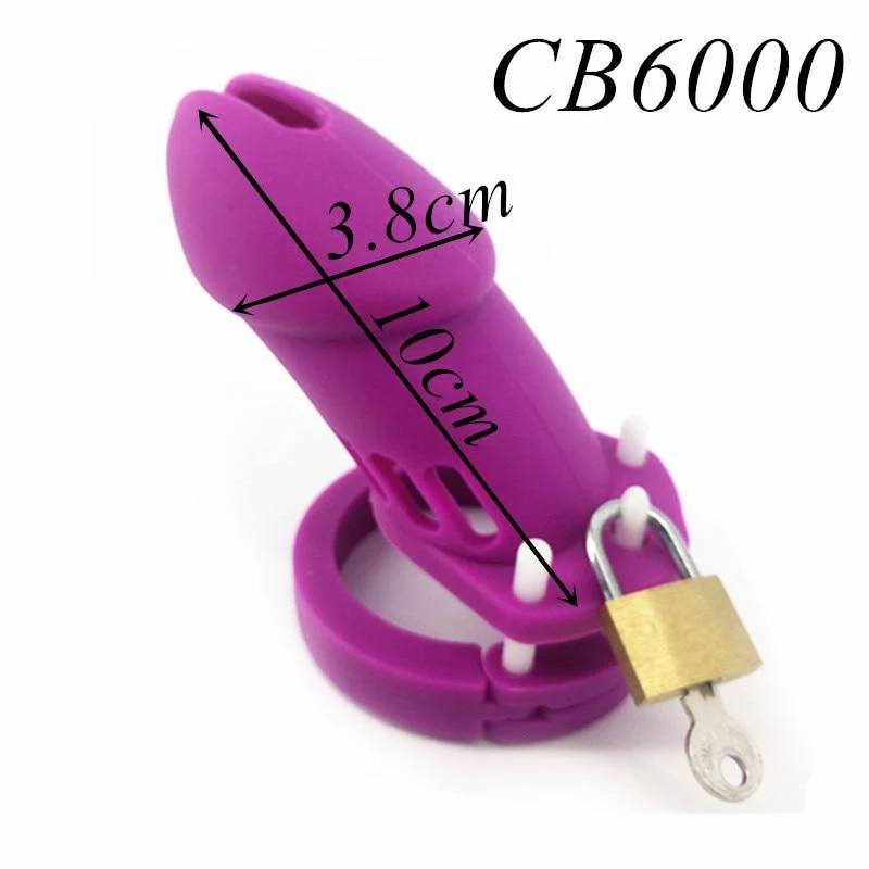 Silikon Keuschheitskäfig Mann - GB6000S Purple - Image 4