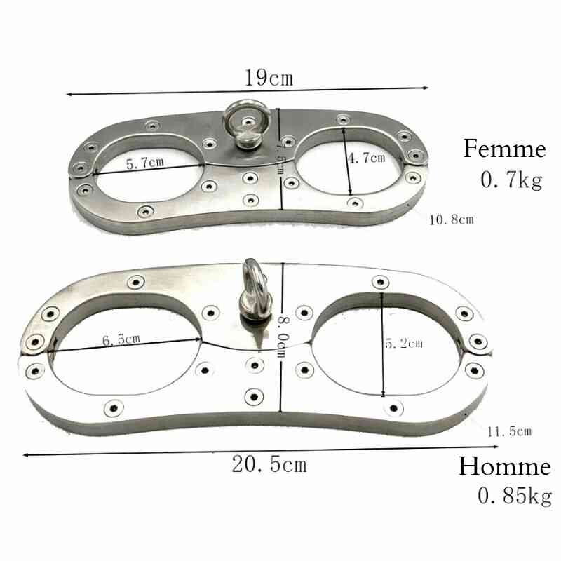 Sklaven Handschellen aus Stahl - Image 6