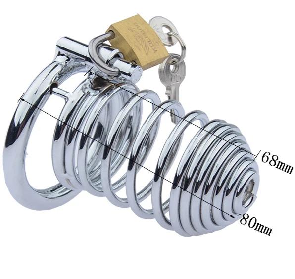 Keuschheitskäfig Für Männer Metall Spirale - Image 2