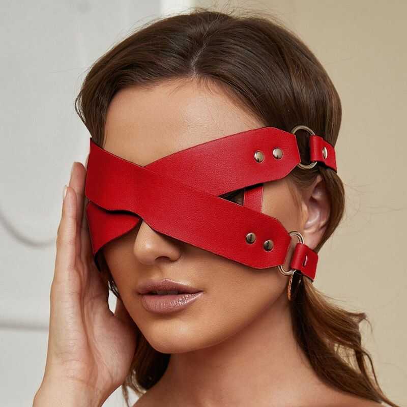 Lederstirnbandmaske BDSM - Image 6