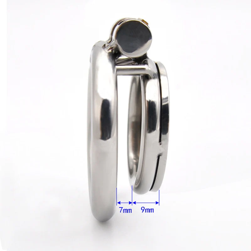 Keuschheitskäfig Metal mit Urethra-Sonde A399 - Image 5
