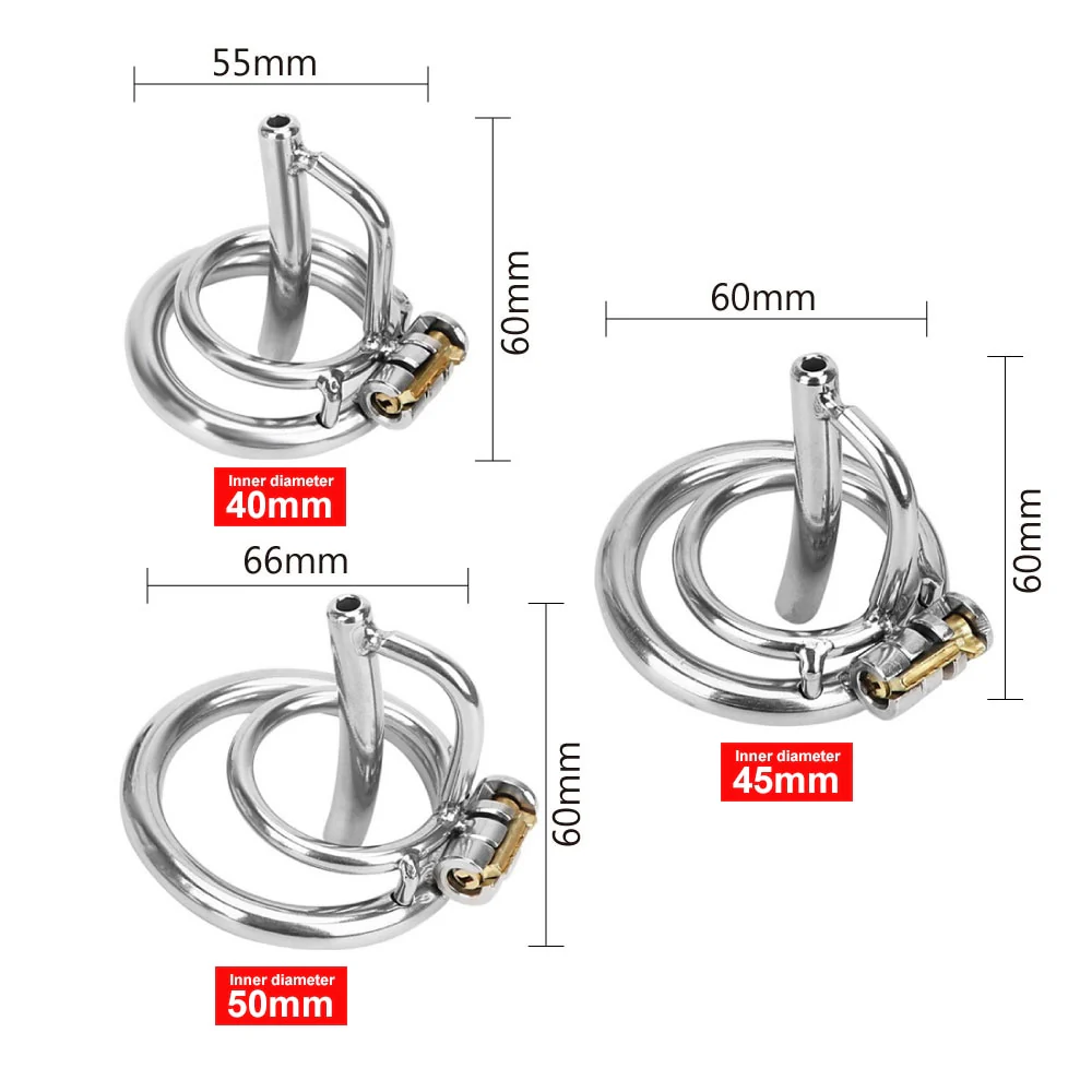 U12 Metall-Keuschheitskäfig mit Katheter - Image 3