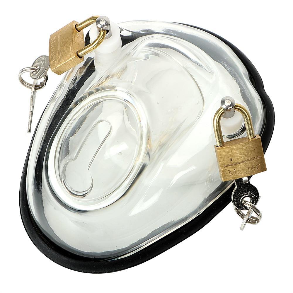 Voller Peniskäfig für Männer - Infernal Box Transparent