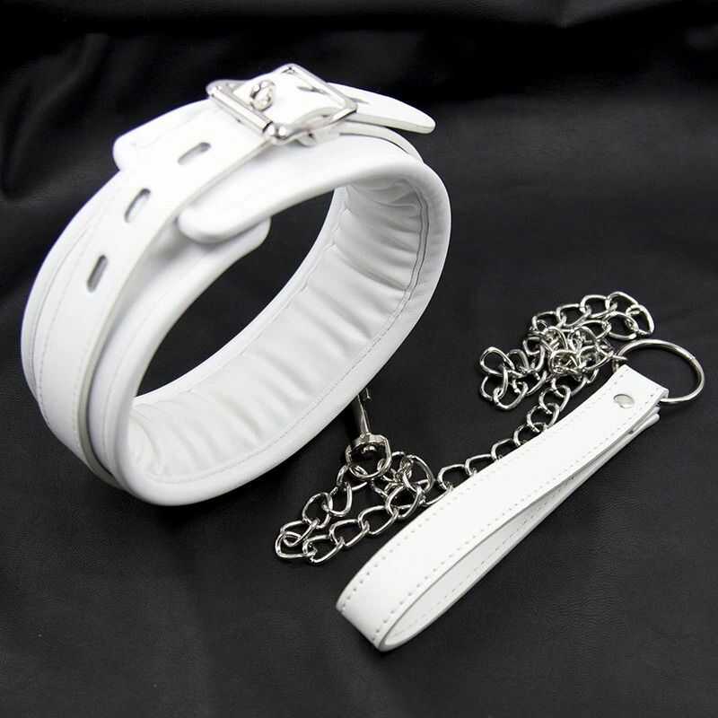 Weißes Bdsm leine halsband - Image 2