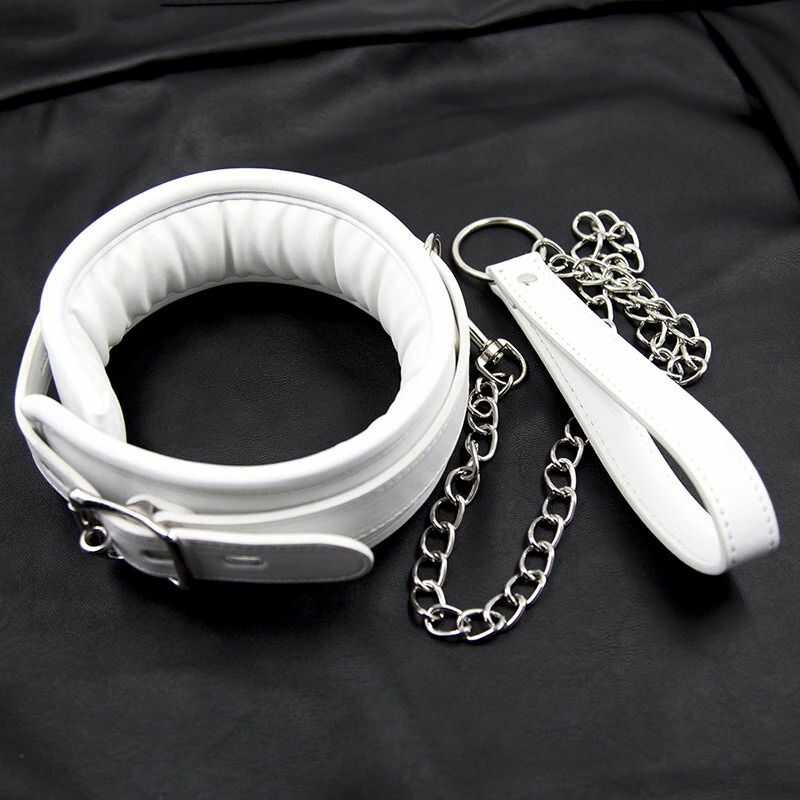 Weißes Bdsm leine halsband - Image 3