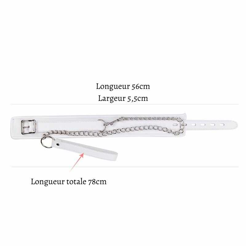 Weißes Bdsm leine halsband - Image 5