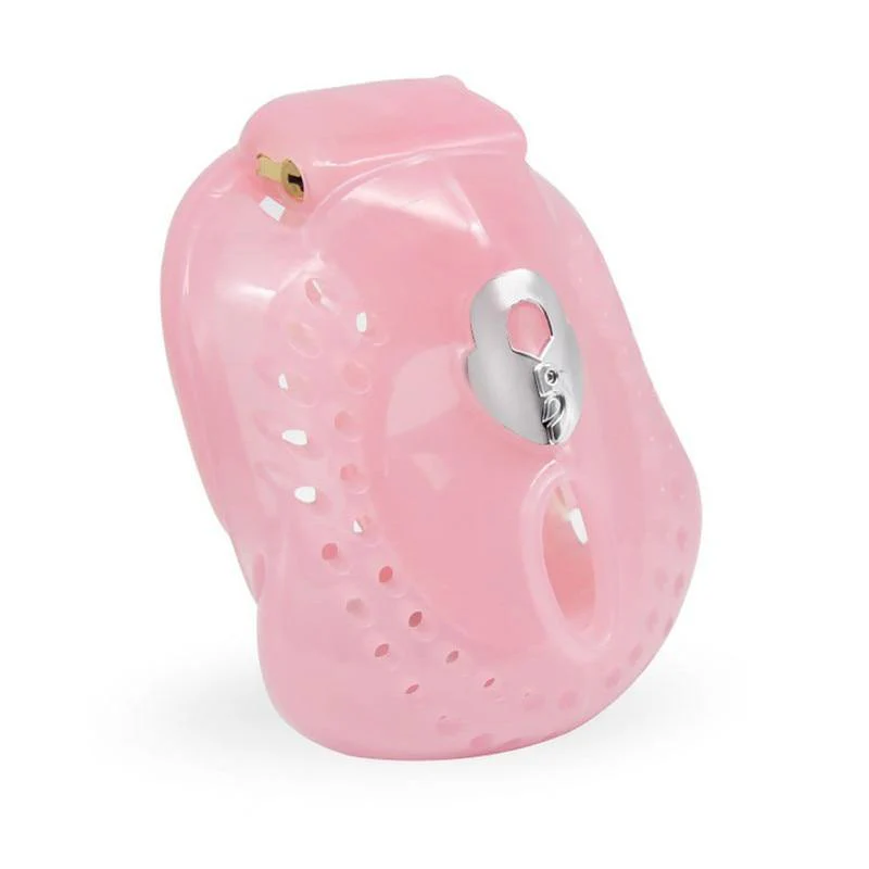Zurückhaltender Keuschheits-Käfig - XT 200 rosa